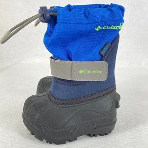 Columbia Toddler Twin Tundra Waterproof Snow Boots Size 6 Blue